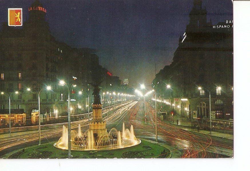 Postal 031193 : Zaragoza. Avenida de la Independencia. Vista nocturna