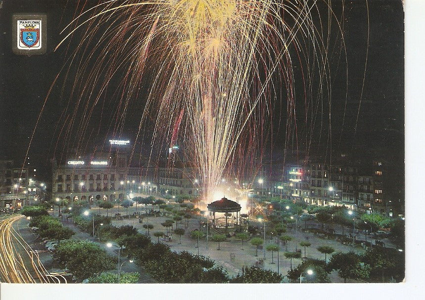 Postal 031194 : Pamplona. Plaza del Castillo
