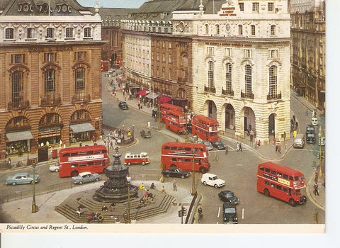 Postal 031302 : Piccadilly Circus and Regent Street London. The Statue of Eros is by Sir Alfred Gilbert