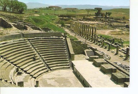 Postal 031313 : Bergama - Turkiye. The theâtre de lAsklepion et le portique nord