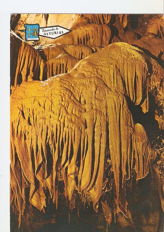 Postal 031329 : Asturias. Cuevas de Arbelades. Cascada de Algas