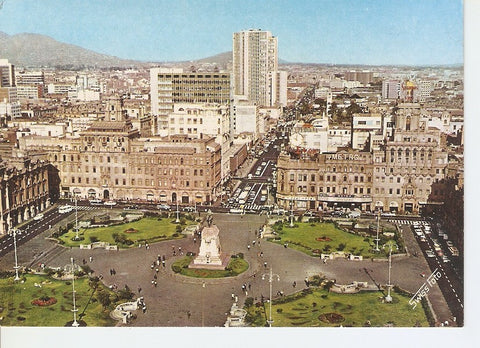 Postal 031340 : Lima Peru. Plaza San Martin con el Ministerio