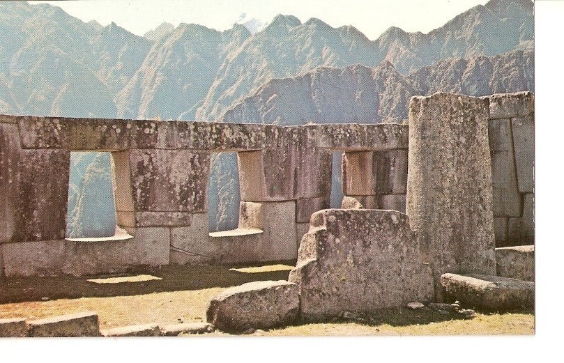Postal 031348 : Machupicchu templo de las Tres Ventanas. Cuzco. Peru