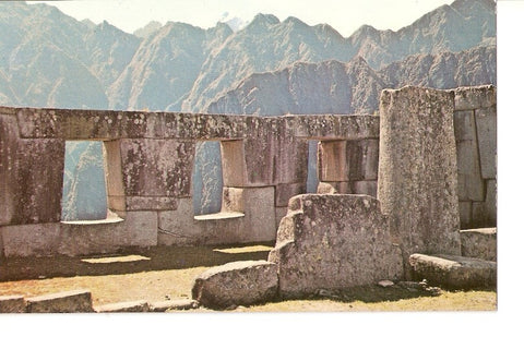 Postal 031348 : Machupicchu templo de las Tres Ventanas. Cuzco. Peru