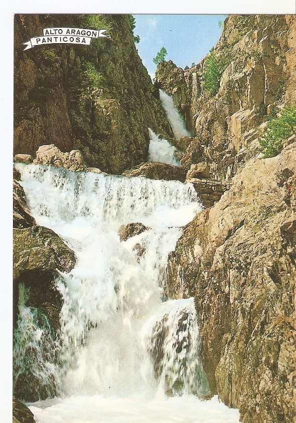 Postal 031355 : Pirineo Aragones. Panticosa (Huesca). Cascada en la ruta de los Lagos Azules