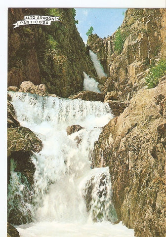 Postal 031355 : Pirineo Aragones. Panticosa (Huesca). Cascada en la ruta de los Lagos Azules