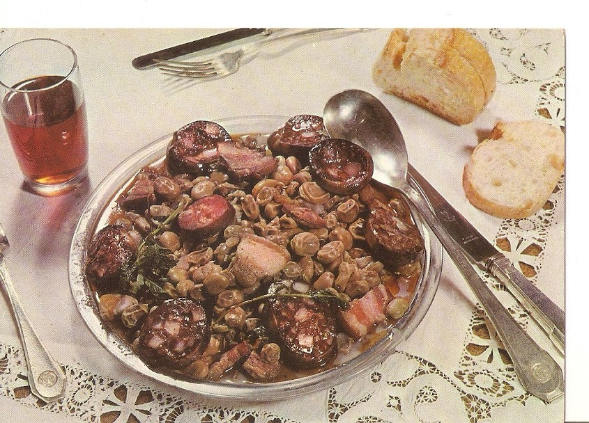Postal 031376 : Cocina Española. Habas a la Catalana