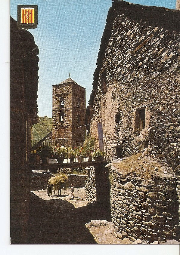 Postal 031390 : Pirineu Catala (Lleida). Vall de Bohi. Durro. Iglesia romanica de Santa Maria