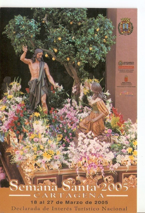 Postal 031416 : Trono Aparicion de Jesus a Ma Magdalena. Semana Santa - Cartagena Cofradia de N.P. Jesus Resucitado