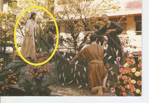 Postal 031422 : Agrupacion de la Aparicion a sus Discipulos en el lago Tiberiades Cofradia de Nuestro Padre Jesus Resucitado
