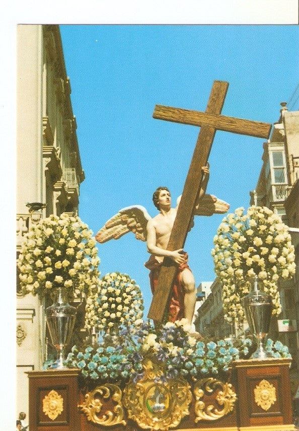 Postal 031426 : Agrupacion del Santo Angel de la Cruz Triunfante. Domingo resurreccion Semana Santa - Cartagena