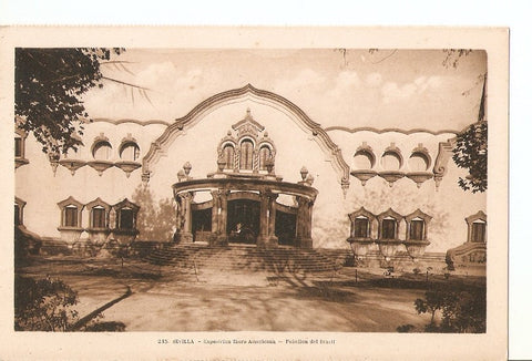 Postal 031444 : Sevilla - Exposicion Ibero Americana - Pabellon de Brasil - interior