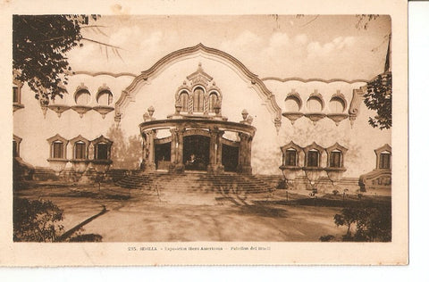 Postal 031445 : Sevilla - Exposicion Ibero Americana - Pabellon de Brasil