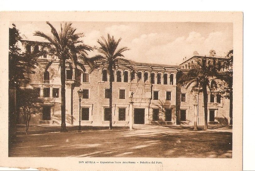 Postal 031447 : Sevilla - Exposicion Ibero Americana - Pabellon del Peru