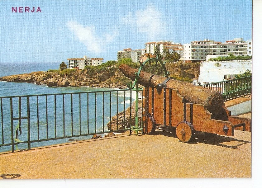 Postal 031477 : nerja (Costa del Sol). Balcon de Europa. Cañon Antiguo