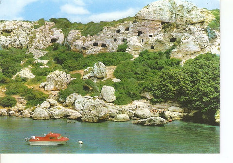 Postal 031481 : Menorca. Cala Coves. Cuevas Trogloditas