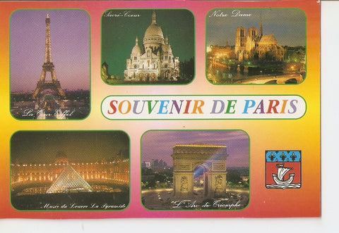 Postal 031498 : Paris la nuit