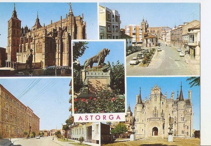 Postal 031505 : Astorga. Palacio Episcopal y vista parcial