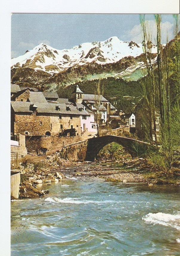 Postal 031508 : Pirineo Aragones - Huesca. Sallent de Gallego y Rio Aguas Limpias