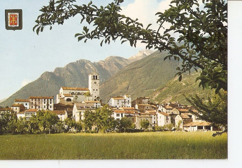 Postal 031564 : Pirineo Aragones (Huesca). Biescas. Vista parcial al fondo Fajalata