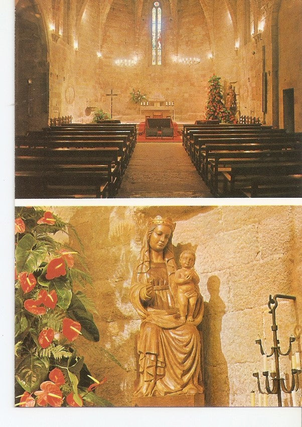 Postal 031674 : Costa Brava Pals. Interior de la iglesia de S. Pedro