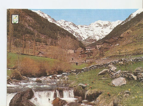 Postal 031726 : Valls dAndorra. Arinsal. Vista parcial y rio Arinsal