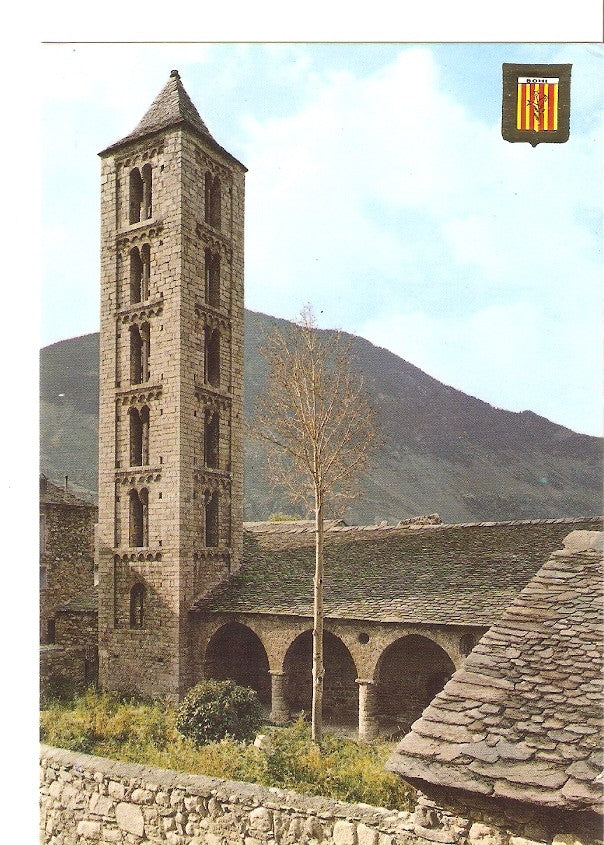 Postal 031736 : Pirineu Catala (Lleida). Vall de Bohi. Erill Lavall. Iglesia romanica de Santa Eulalia
