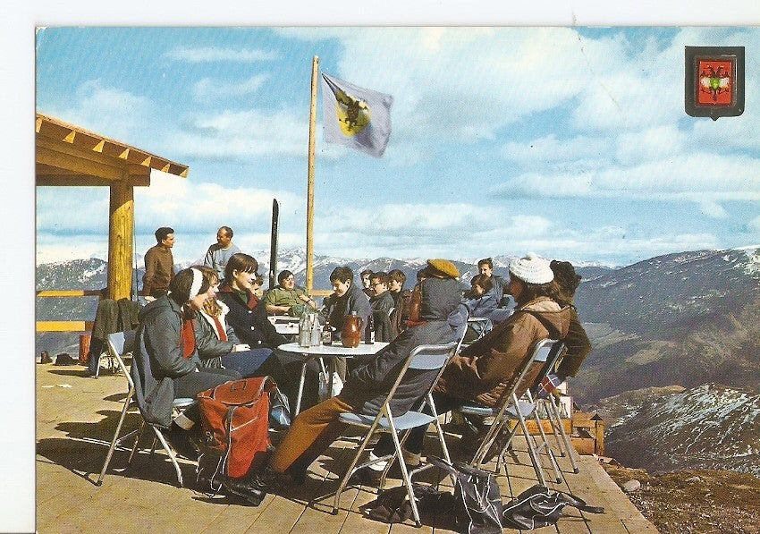 Postal 031746 : Estacio Llessui Pirineu de Lleida. Restaurante la Carena. Terraza