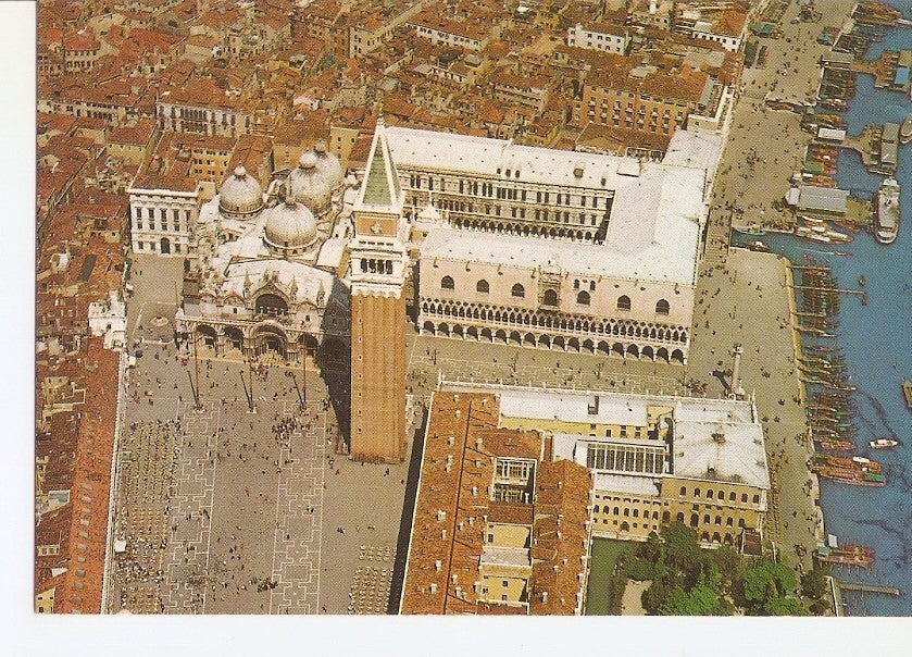 Postal 031760 : Venezia. Place de Saint Marc - Panorama de lavion