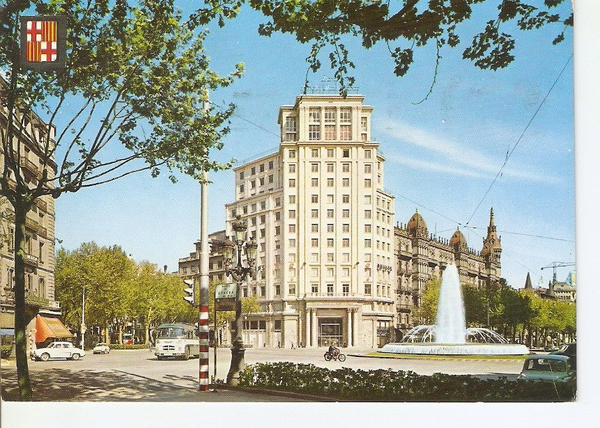 Postal 031215 : Barcelona. Surtidor Paseo de Gracia cruce con Avenida J. Antonio