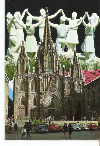 Postal 031767 : Barcelona. Monumento a la Sardana. Catedral