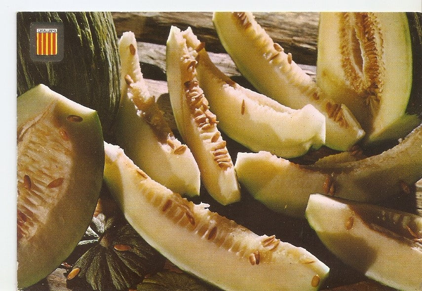 Postal 031786 : Platos tipicos. Tajadas de Melon