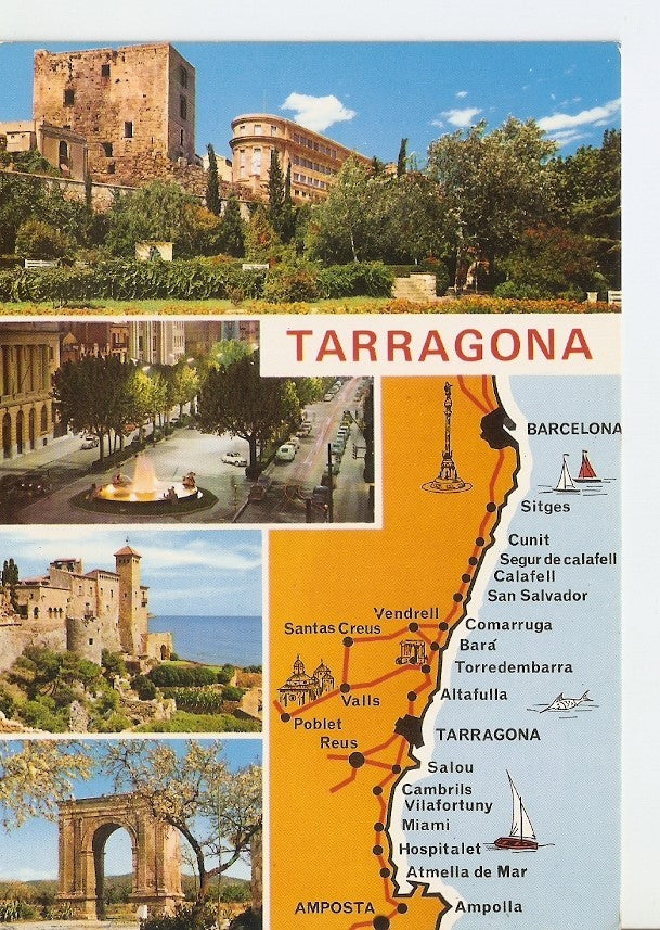 Postal 031825 : Costa Dorada Tarragona. Diversos aspectos de la Ciudad