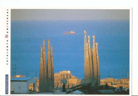 Postal 031826 : La Sagrada Familia vista desde la montaña del Carmel