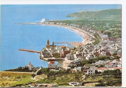Postal 031856 : Un hermoso perfil de la villa. Sitges