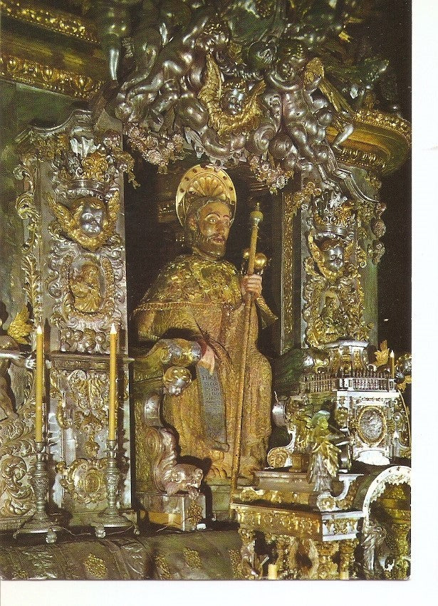 Postal 031913 : Santiago de Compostela. Catedral. Imagen del Apostol