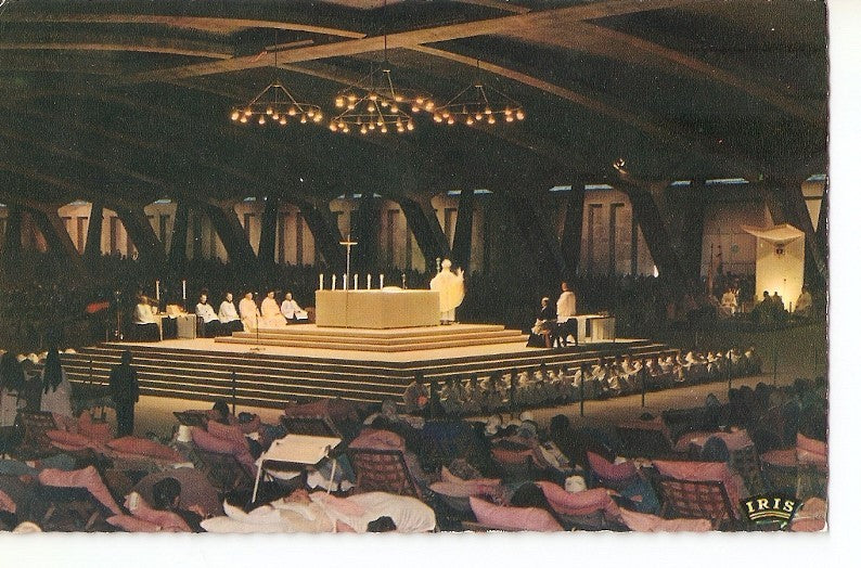 Postal 031914 : Lourdes. La Basilique Souterraine St-Pie X