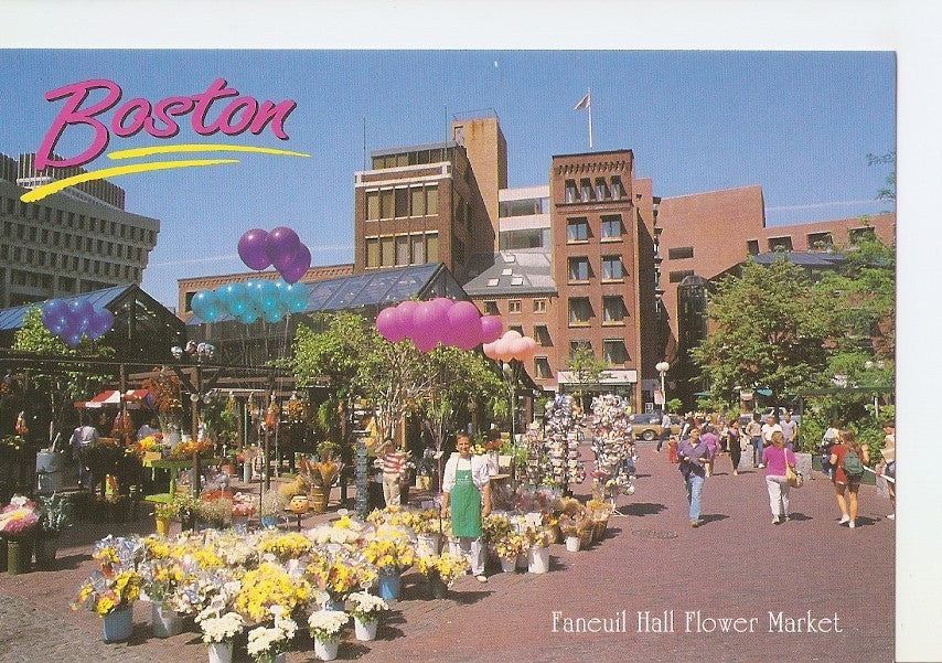 Postal 031928 : Boston. Faneuil Hall Flower Market