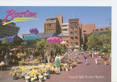 Postal 031928 : Boston. Faneuil Hall Flower Market