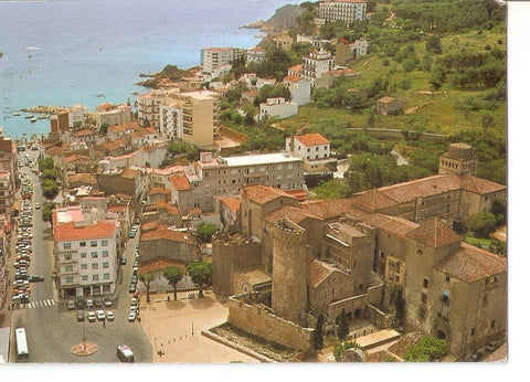 Postal 031929 : Costa Brava San Feliu de Guixols. Iglesia Parroquial torre del Fumy. Porta Ferrada