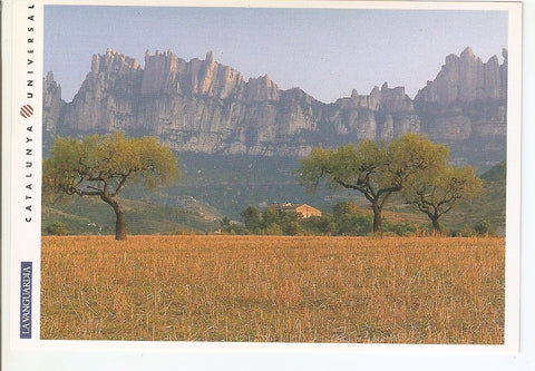Postal 031975 : Montserrat. La Serra dOr desde la comarca del Bages
