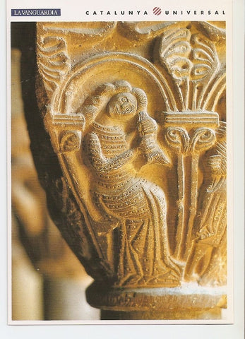 Postal 031983 : LEstany (Bages). Monasterio de Santa Maria capitel