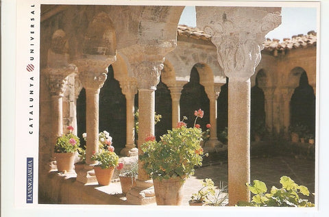 Postal 031984 : Lluça (Osona) Monasterio de Santa Maria claustro