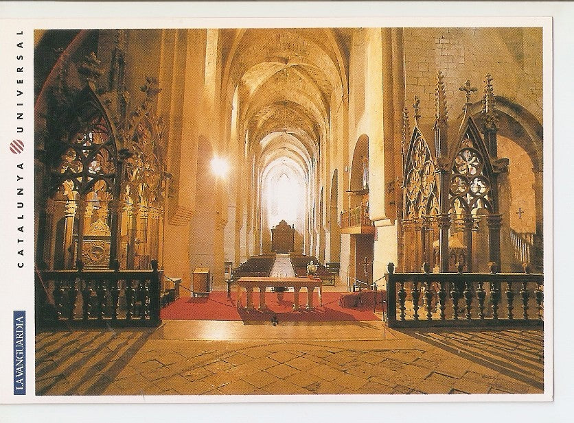 Postal 031989 : Monasterio de Santes Creus. Tumbas reales de Pere el Gran y Jaume II el Just