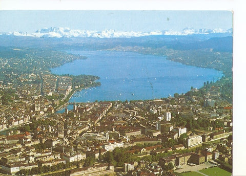 Postal 031998 : Zurich et les Alpes