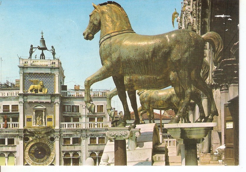 Postal 032006 : Venezia Clock Tower and Horses of the Basilica of S. Mark