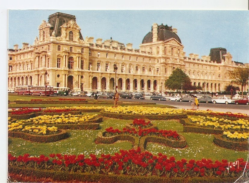 Postal 032035 : 75 - Paris Jardin des Tuileries et le Palais du Louvre. Pavillon de Rohan
