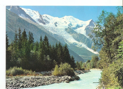Postal 032058 : Chamonix Mont Blanc Torrent Arve et le Massil du M. Blanc des Praz de Chamonix