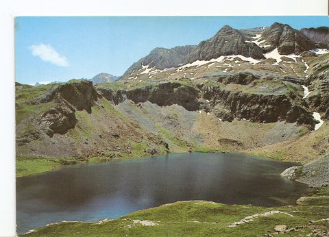 Postal 032076 : Pnaticosa. Pirineo Aragones. Lago Sabocos-al fondo Tendeñera y macizo de Sabocos