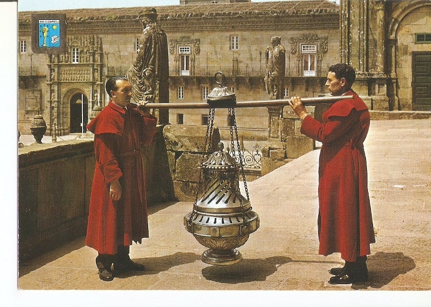 Postal 032102 : Santuario de Compostela. Botafumeiro